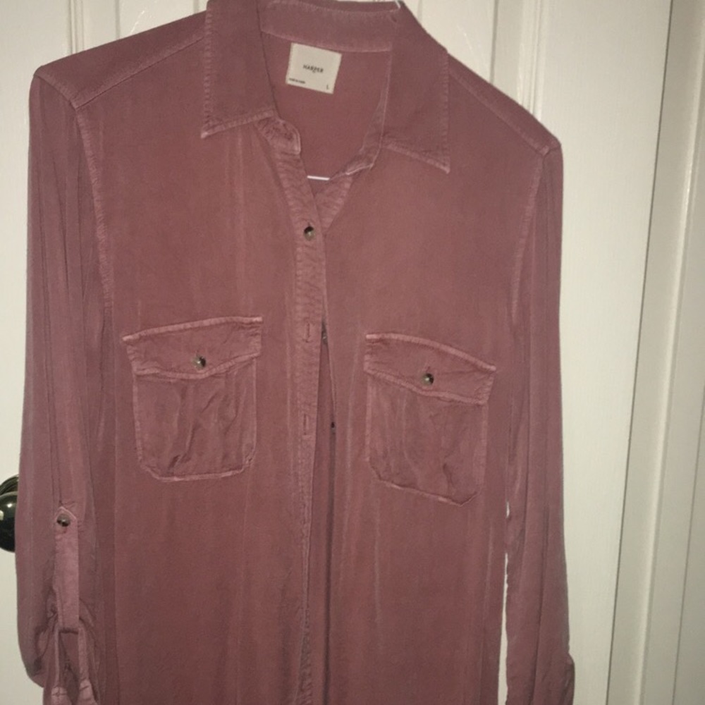 Harper coral pink flannel